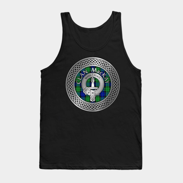 Clan MacKay Crest & Tartan Knot Tank Top by Taylor'd Designs